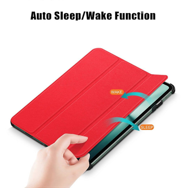 Läderfodral för OnePlus Pad/Oppo Pad 2, vikbart stativ, automatisk väckning/viloläge Multicolor Style F