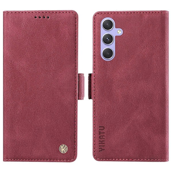 YIKATU YK-005 til Samsung Galaxy A54 5G Telefon Cover PU Læder Hud-berørings Wallet Stand Shell Cover Multicolor Style F