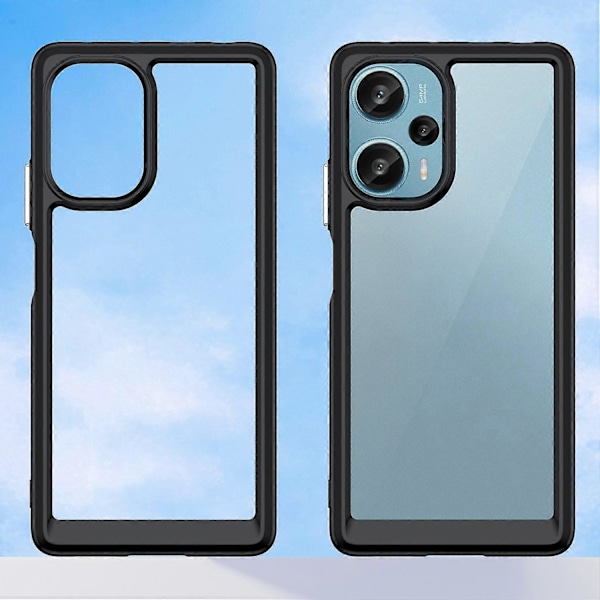Suojakotelo Xiaomi Redmi Note 12 Turbo/Poco F5 5G -puhelimelle TPU+Akryyli Naarmuuntumaton Kuori Multicolor Style A
