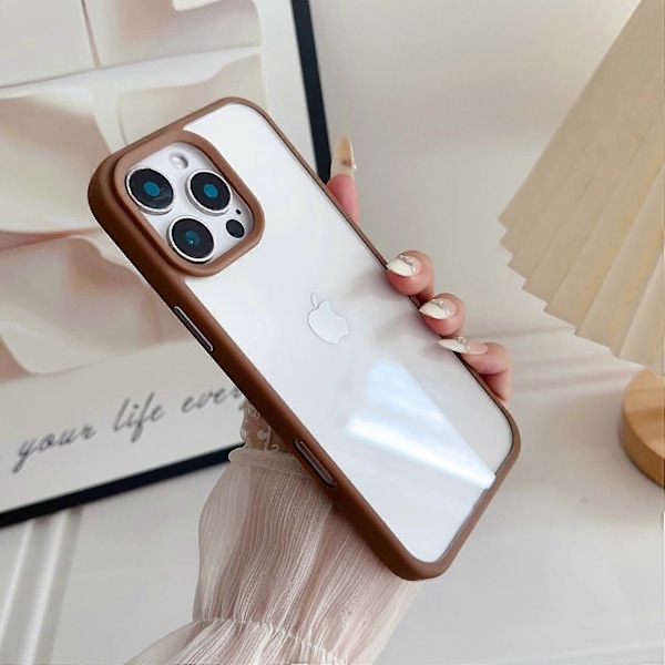 iPhone 16 Pro -kotelo TPU+PC Kristallinkirkas takakansi kaulanauhan rei'illä Multicolor Style D