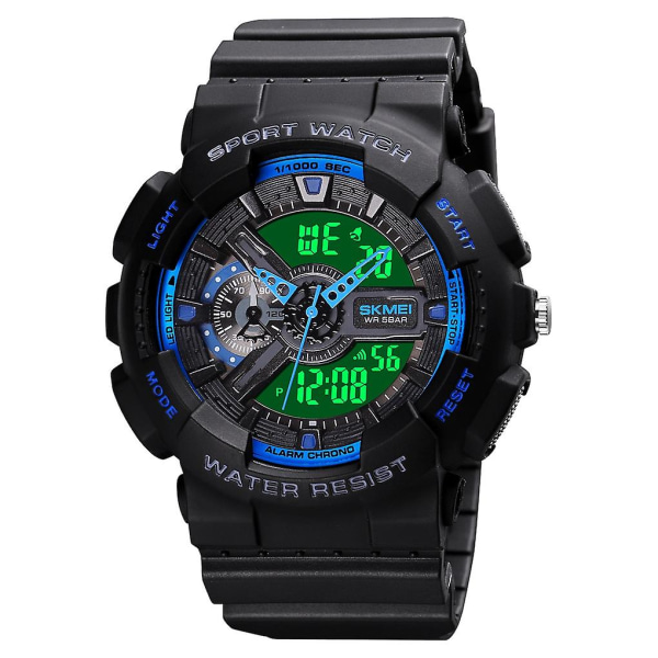 Skmei 1688 Digital Display + Pointer Sports Elektronisk Ur Blue