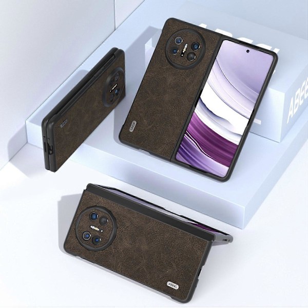 Skal för Huawei Mate X5 Litchi Textur PU Läder+TPU+PC Anti-fall Telefonskal Multicolor Style C