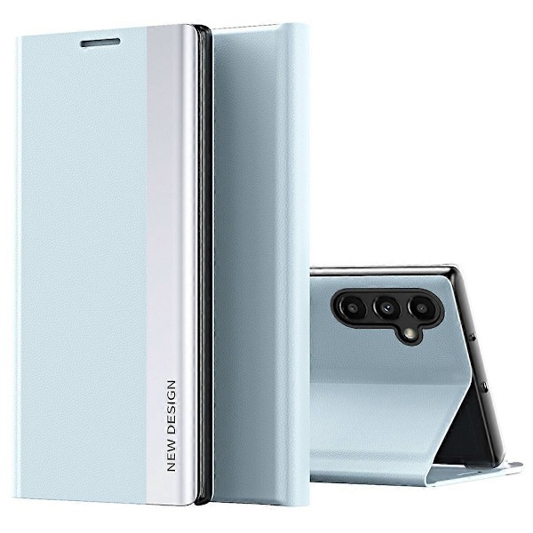 För Samsung Galaxy A14 5G/A14 4G Elektropläterad PU Läder Flip Ställ Skydd Mobilskal Multicolor Style C