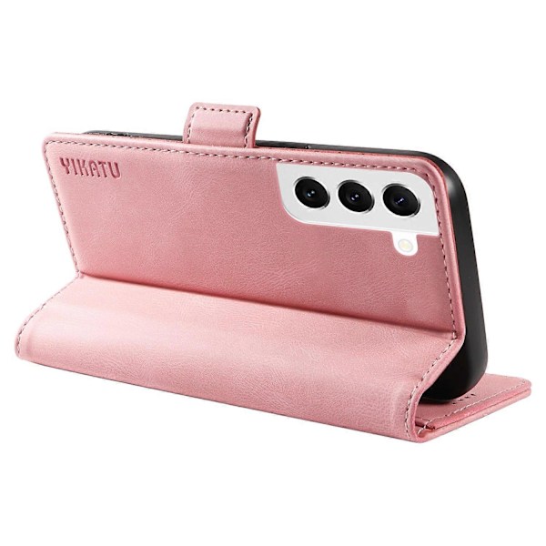 YIKATU YK-005 Til Samsung Galaxy S21 FE 5G Stand Wallet Case Hud-berørings Læder Telefon Cover Multicolor Style G