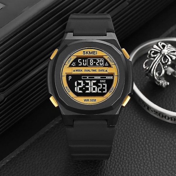 Skmei 1821 Electronic Watch Black and White