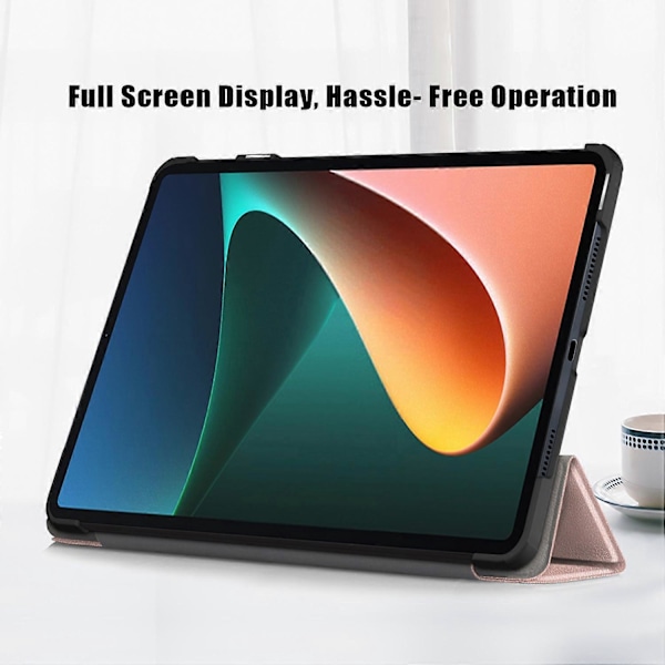 Til Xiaomi Pad 6 Tri-fold Stand Tablet Cover Magnetisk Smart PU Læder Folio Cover Multicolor Style D
