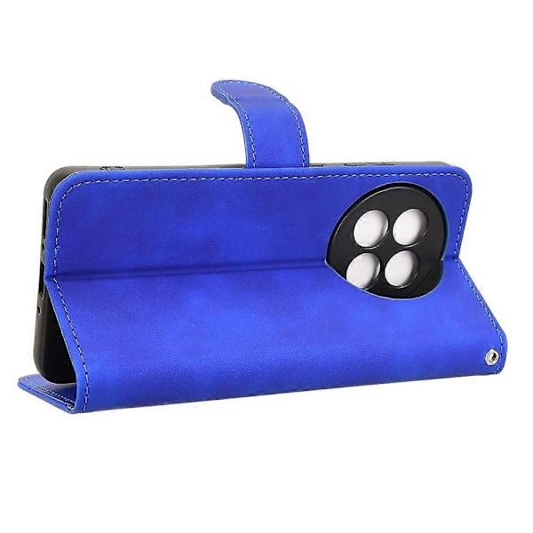 Læder Etui til OnePlus 13R 5G/Ace 5 Pro 5G Hudfølelse Anti Drop Wallet Flip Telefon Cover Multicolor Blue