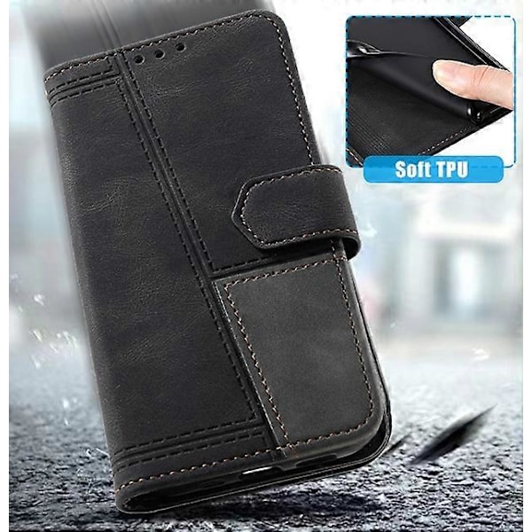 TTUDRCH Stil 004 for Xiaomi 14 Pro Deksel RFID-blokkerende Lommebokstativ Telefondeksel Multicolor Style A