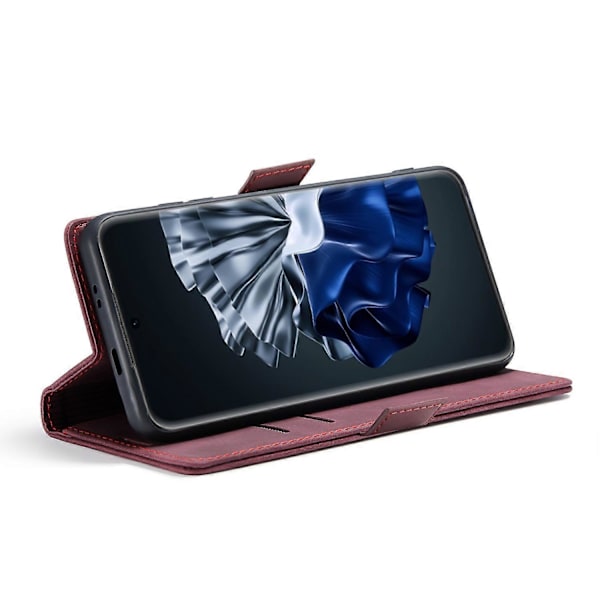 Til Huawei P60 Pro Case CASEME 013 Series Kortholder Stativ Læder Telefon Cover Multicolor Style E
