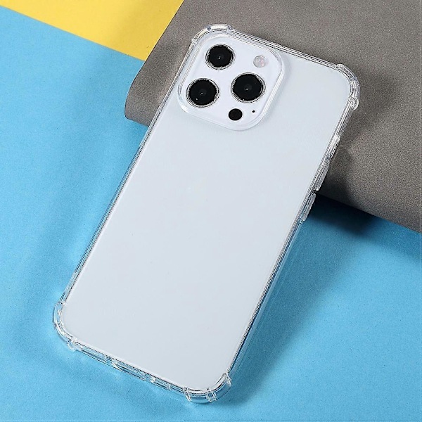 För iPhone 14 Pro Max Mobilskal Förstärkta Hörn TPU Kudde Stöttåligt Skydd