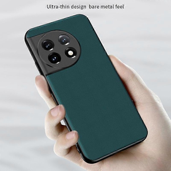 Til OnePlus 11 5G Stødsikkert Bagcover Ultratyndt PU Læderbelagt PC Telefoncover Multicolor Style C
