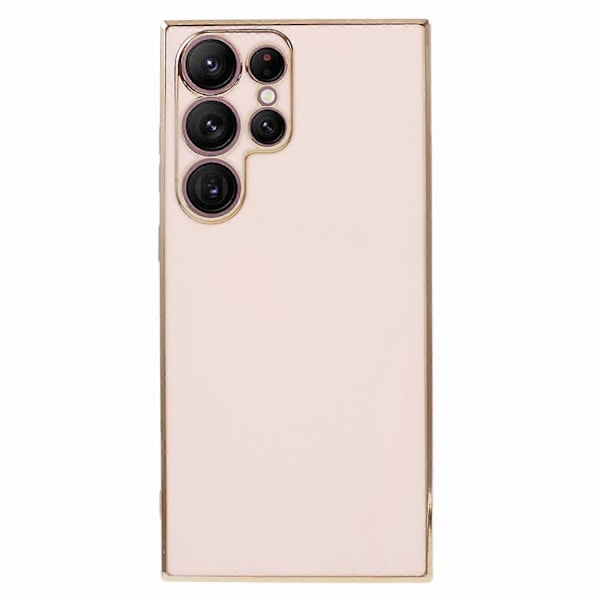 Til Samsung Galaxy S23 Ultra Blankt Telefoncover 6D Elektropletterede Kanter Blødt TPU Cover Multicolor Style E