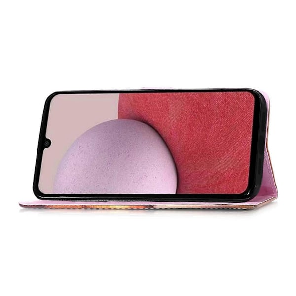 YB Mönstertryckt Läderserie-4 för Samsung Galaxy A15 4G Fodral PU Läder Telefonplånboksfodral Multicolor Style H