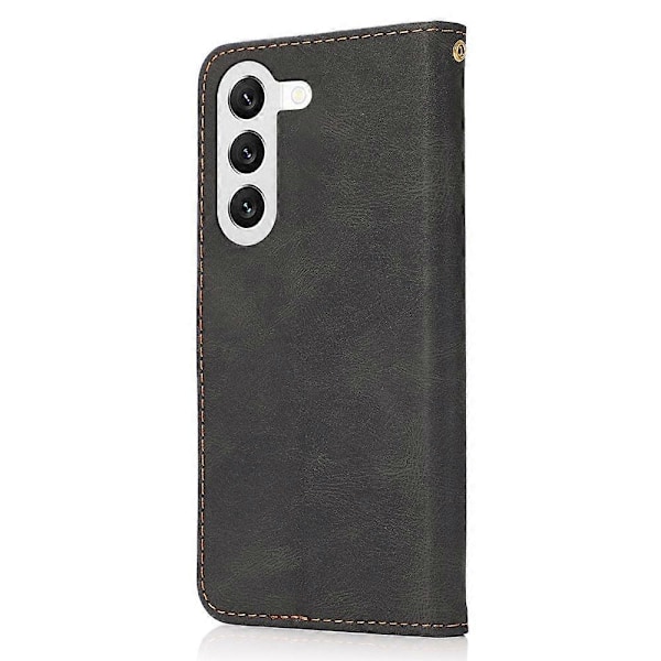 Til Samsung Galaxy A26 5G Cover Farvesplejsning Tegnebog Stativ Læder Telefonetui med Håndledsrem Multicolor Style A
