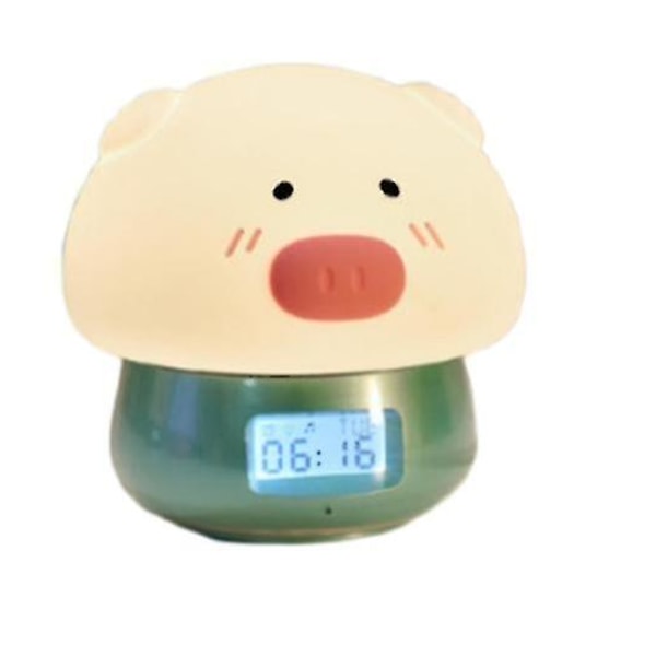 Creative Alarm Clock Wake-up Light Uppladdningsbar färgglad väckarklocka nattlampa