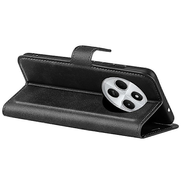 Til Xiaomi Poco C75 4G/Redmi 14R 5G/14C 4G Stand Case Anti-Scratch Kalvetekstur Læder Telefon Cover Multicolor Style B