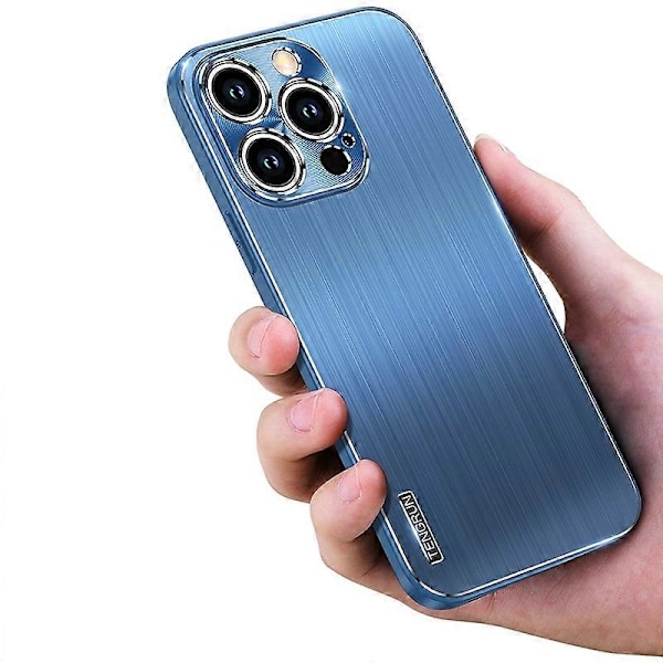 Borstat Skyddsfodral för iPhone 14 Pro TPU+Metall Baksida Telefonskal Anti-Fall Stöttåligt Skydd