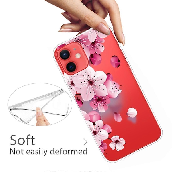 Mjukt Flexibelt TPU Stötsäkert Skal Sött Mönstertryck Telefonskal för iPhone 13 6.1 tum Multicolor Style M