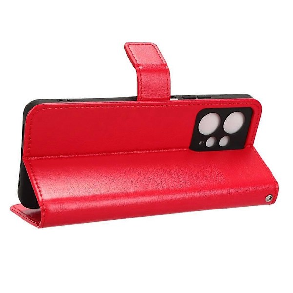 Til Xiaomi Redmi Note 12 4G Wallet Stand PU Læder Etui Mobiltelefon Cover Multicolor Style D