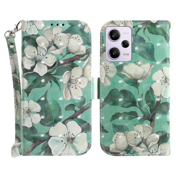 För Xiaomi Redmi Note 12 Pro 5G/Note 12 Pro Speed 5G/Poco X5 Pro 5G PU Läder Telefonfodral Ställ Multicolor Style C