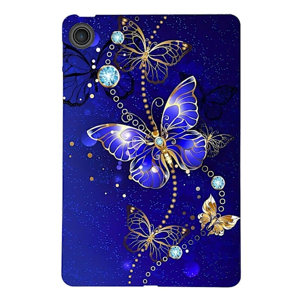 Lenovo Tab TB311FU TPU -kotelo, kuvioitu, ohut, suojaava tablettikotelo Multicolor Blue Butterfly