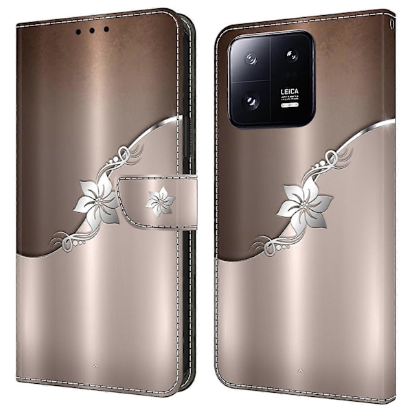 Plånboksfodral för Xiaomi 13 Pro 5G Fodral Mönstertryck Läder Flip Telefonskal Multicolor Style A