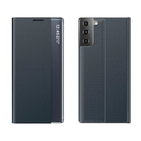 För Samsung Galaxy S21+ 5G Fönsterfodral i Läder med Ställ Mobilskal Multicolor Style F