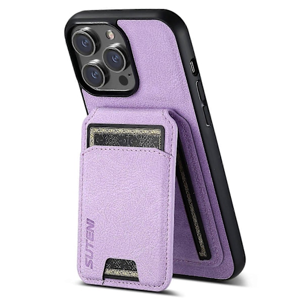 SUTENI H02 Fodral för iPhone 13 Pro Max 6,7 tum PU Läder+TPU Anti-damm Skyddsskal Multicolor Style C