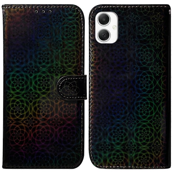 Til Samsung Galaxy A06 Stand Case Blændende Blomster Læder Telefon Cover Multicolor Style A