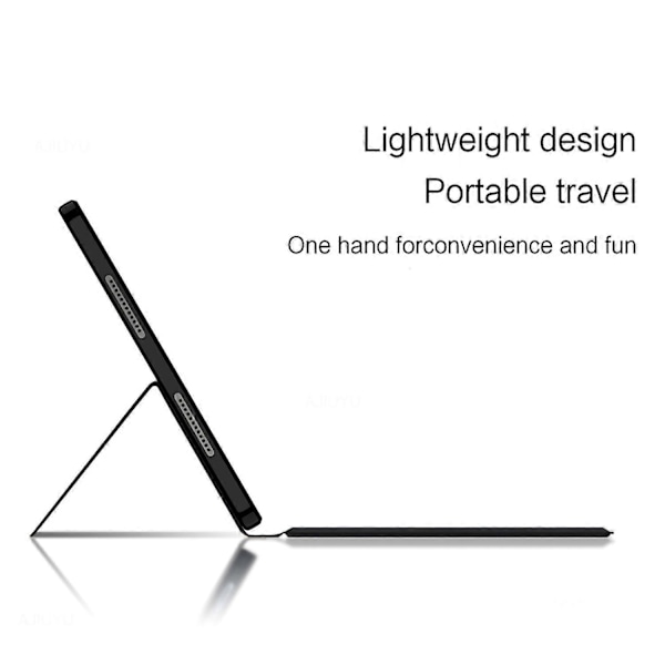 For Honor Pad X9 Pro Læder Etui + Touchpad Bluetooth-kompatibelt Tastatur med Baggrundsbelysning