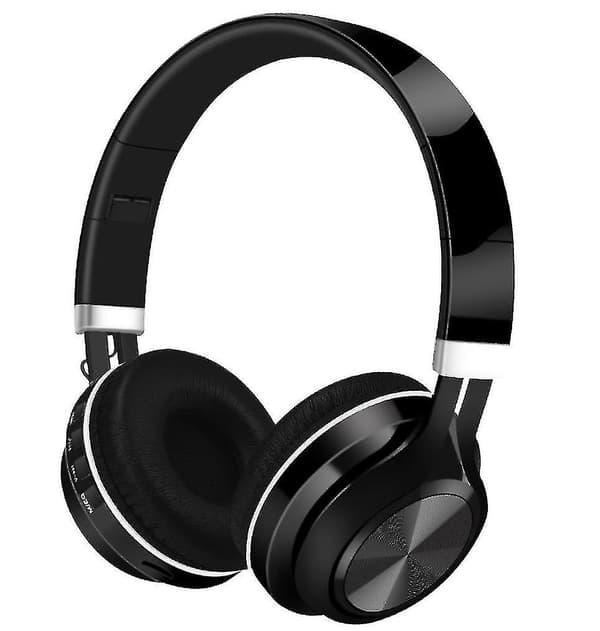 Huvudmonterat trådlöst Bluetooth headset, hopfällbart och infällbart brusreducerande Hifi