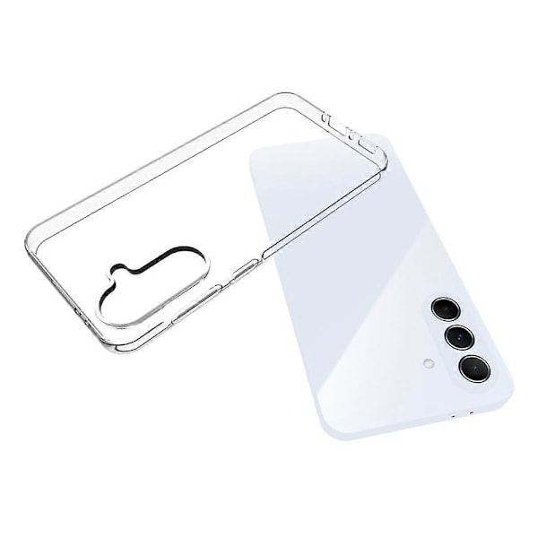 För Samsung Galaxy A56 5G Transparent Telefonfodral Vattenmärkesresistent TPU Baksida