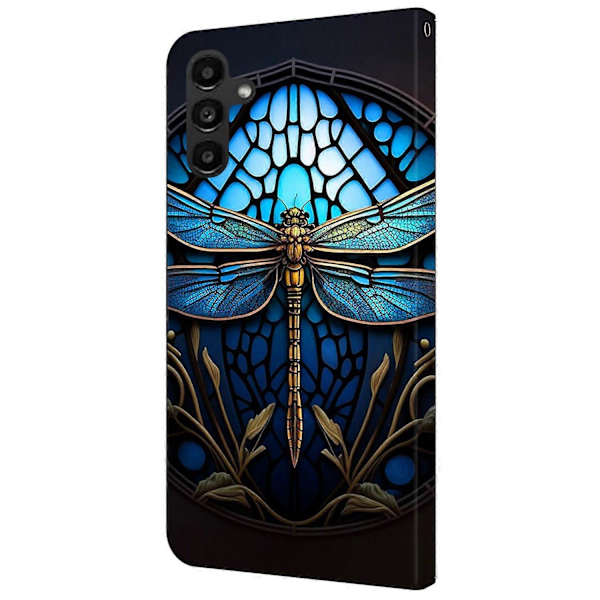 Fodral för Samsung Galaxy A14 4G/5G Mönstertryckt Skyddande Fodral TPU+PU Läder Flip Telefonfodral Multicolor Style H