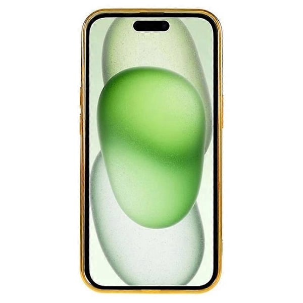 iPhone 14 Plus Magneettikotelo WANLONFENG Galvanoidulla TPU-kuorella ja linssisuojalla + 2 kpl karkaistua lasia Multicolor Gold