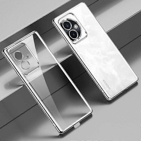 SULADA Skal för Honor 100 5G Elektropläterad Transparent Mjukt TPU-mobilskal Multicolor Silver