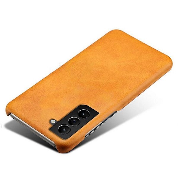 KSQ Glat PU Læder Overfladebelagt PC Telefon Cover til Samsung Galaxy S22 5G Multicolor Style A