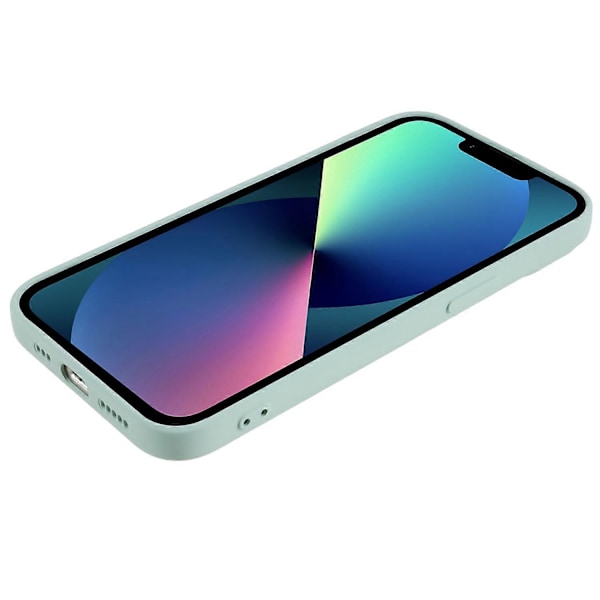 Mjukt TPU-skal med kameraskydd för iPhone 13 6,1 tum, mjukt fiberfoder, gummerat skydd Multicolor Style L