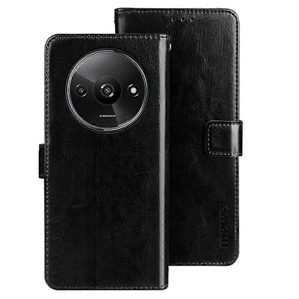 IDEWEI Plånboksfodral i Läder med Ställ för Xiaomi Redmi A3 4G/Poco C61 4G Multicolor Style C
