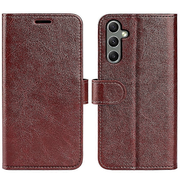 För Samsung Galaxy A24 4G (162.1 x 77.6 x 8.3mm) PU Läder Plånbok Flip Fodral Ställ Mobilskal Multicolor Style D