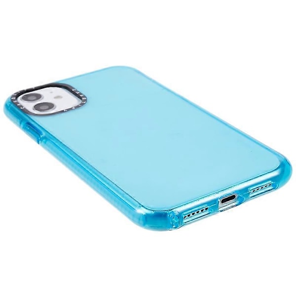 For iPhone 11 Transparent PC+TPU Telefondeksel Fallbeskyttelse Bakdeksel Multicolor Style F