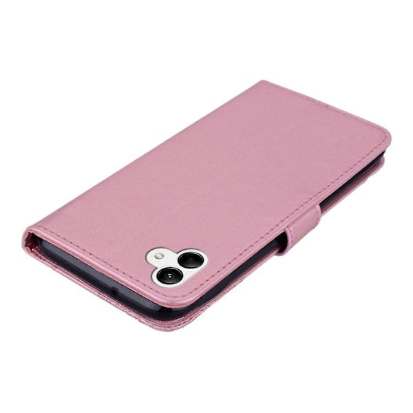 Til Samsung Galaxy A05 4G Etui Ugle Præget PU Læder Anti-drop Telefon Wallet Cover Multicolor Style B