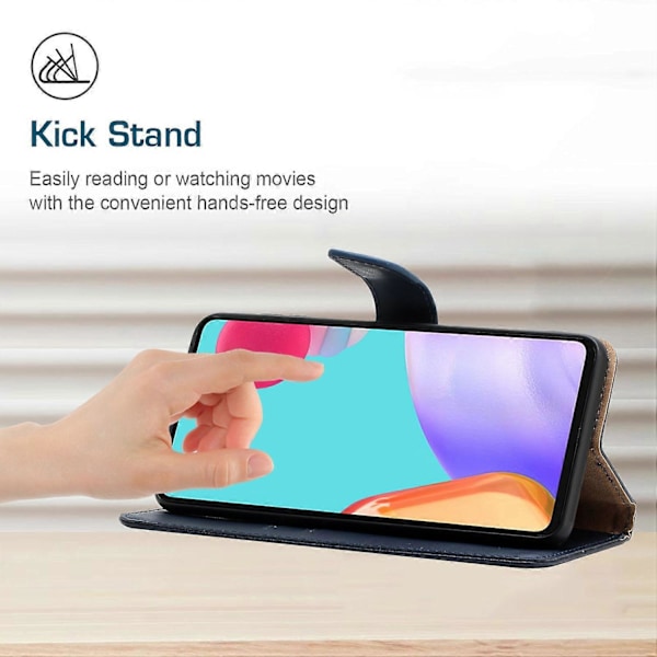 Ægte læder stand pung mobiltelefoncover til OnePlus 12 5G Multicolor Style B
