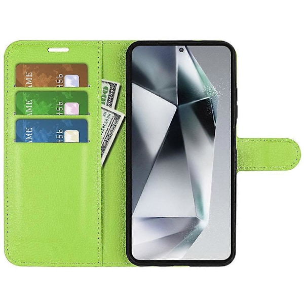 Til Samsung Galaxy S25 Ultra Case Litchi Tekstur Stødsikker Læder Wallet Telefon Cover Multicolor Style F