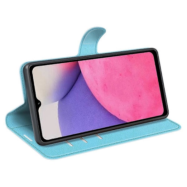 För Samsung Galaxy A33 5G Litchi Textur PU Läder Flip Ställ Fodral Plånboksstil Magnetlås