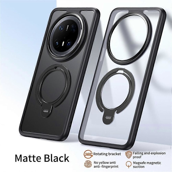 Skal för Huawei Mate 70 Pro+/Mate 70 Pro Kompatibelt med MagSafe Ställ Matt Baksida Multicolor Black