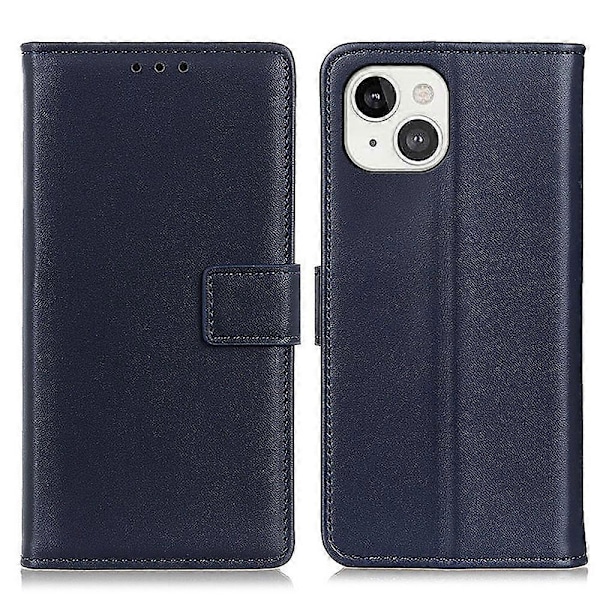 Stöttåligt Läder Magnetlås Ställ Plånboksdesign Mobilskal för iPhone 13 6.1 tum Multicolor Style B