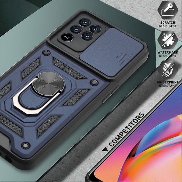 Kameraskydd Mobilskal med Stödring för Oppo A94 4G/F19 Pro/Reno5 F