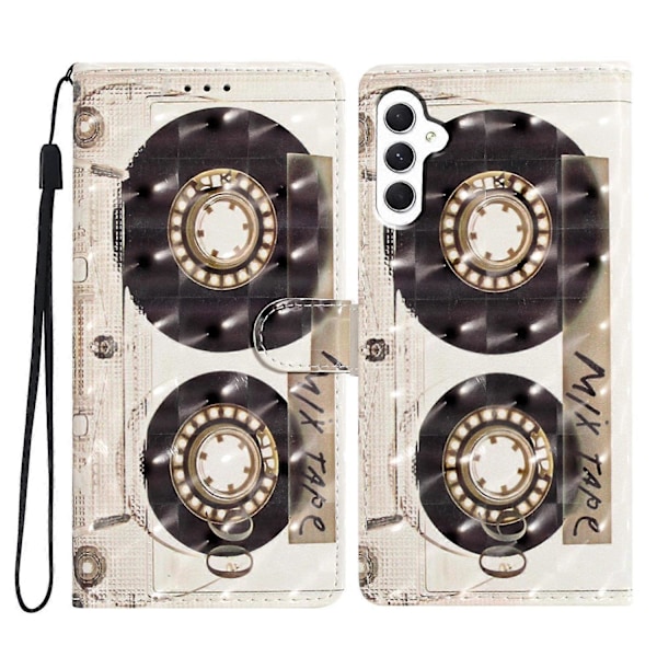 Til Samsung Galaxy S23 FE Etui Wallet PU Læder 3D Mønster Print Telefon Cover