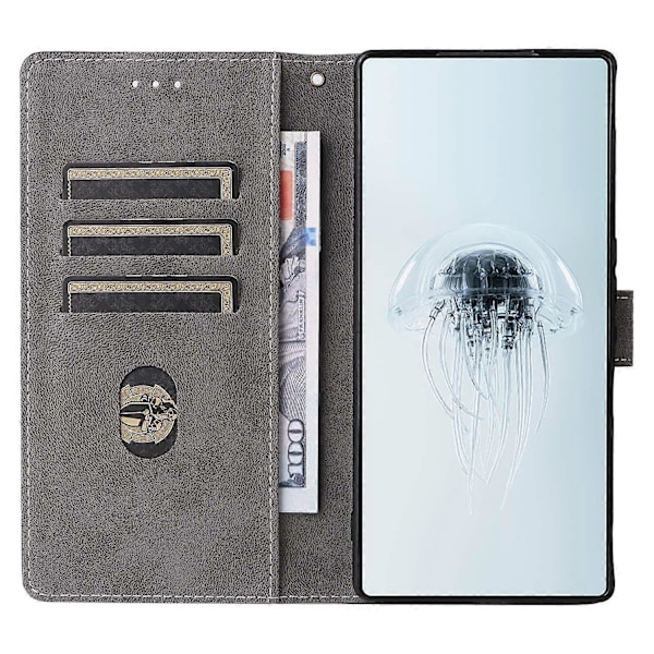 Til ZTE nubia Red Magic 10 Pro 5G/10 Pro+ 5G Wallet Case RFID-blokering PU Læder Cover Stand View Multicolor Green