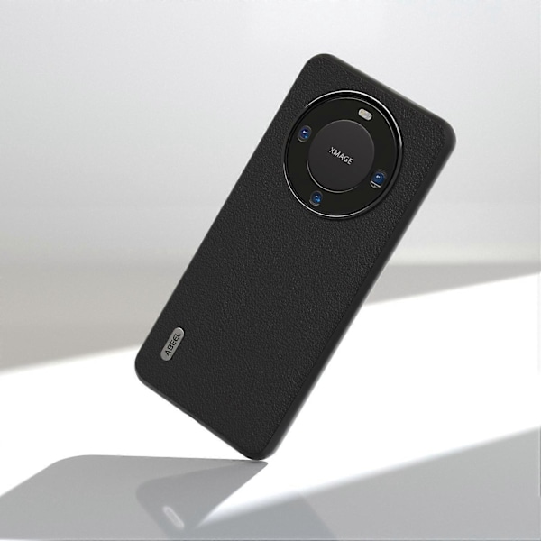 Texturerat telefonfodral i äkta koskinn för Huawei Mate 60, stötsäkert skydd av PC+TPU Multicolor Style D